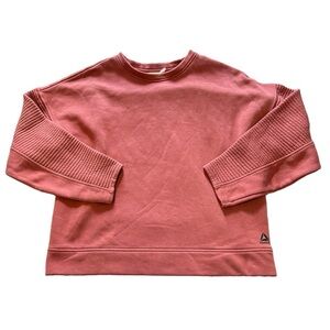 Reebok Pink Mauve Pullover Crewneck Sweatshirt